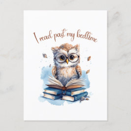Jag läste förbi sängtiden vykort