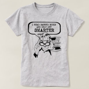 Jag läste förbjuden bokar och bara blir smartare t shirt
