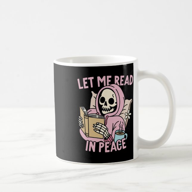 Jag läste in Peace-programmet, Ghost Reading Bok H Kaffemugg (Höger)