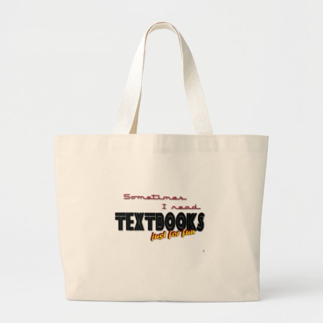 Jag läste läroböcker jumbo tygkasse (Framsidan)