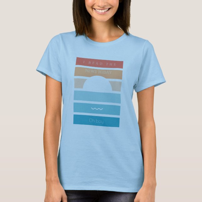 Jag läste nyheterna i dag t shirt (Framsida)