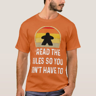 Jag läste Regler LUNT Game Game Boardspel L. T Shirt
