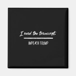 Jag läste utskriften Impeach Trump Antitrump Demo Magnet