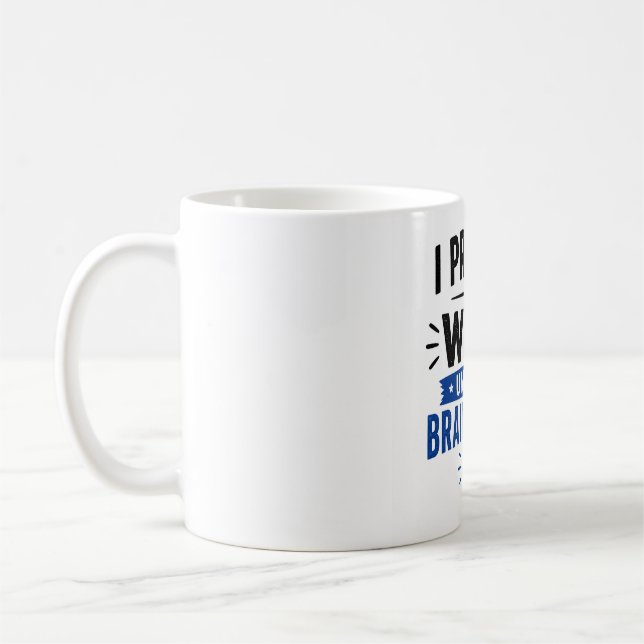 Jag Låtsas Arbeta Mugg | Rolig Kontorshumor Mugg (Vänster)