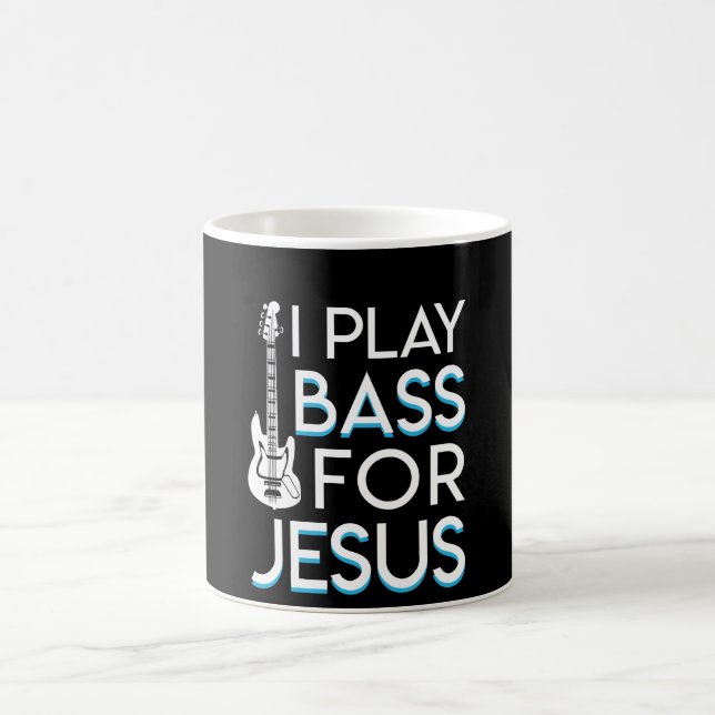 Jag leker den bas- Jesus kristenelbasen Kaffemugg (Center)