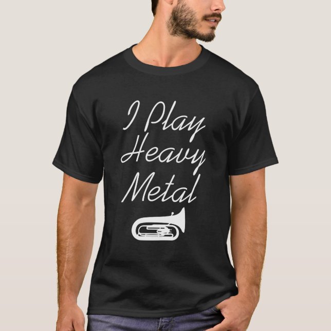 Jag leker den roliga TubaT-tröja för heavy metal Tee (Framsida)