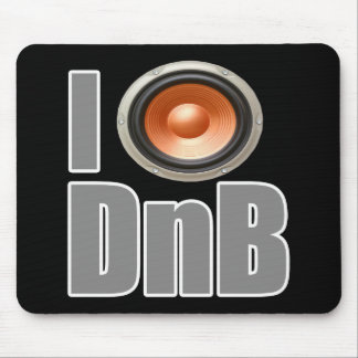 JAG LEKER DnB trummar och bas- musikskjortor och Musmatta