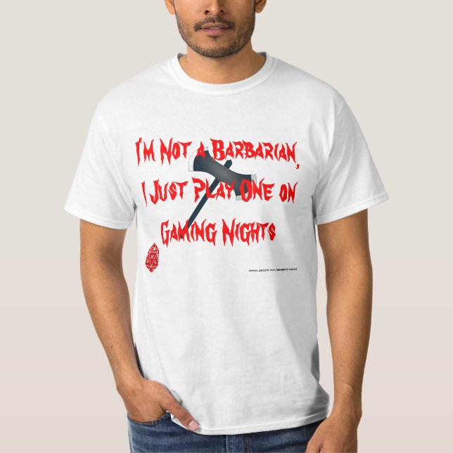 Jag leker en barbar t-shirt (Framsida)