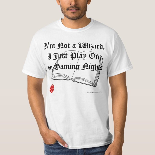 Jag leker en trollkarl t-shirt (Framsida)