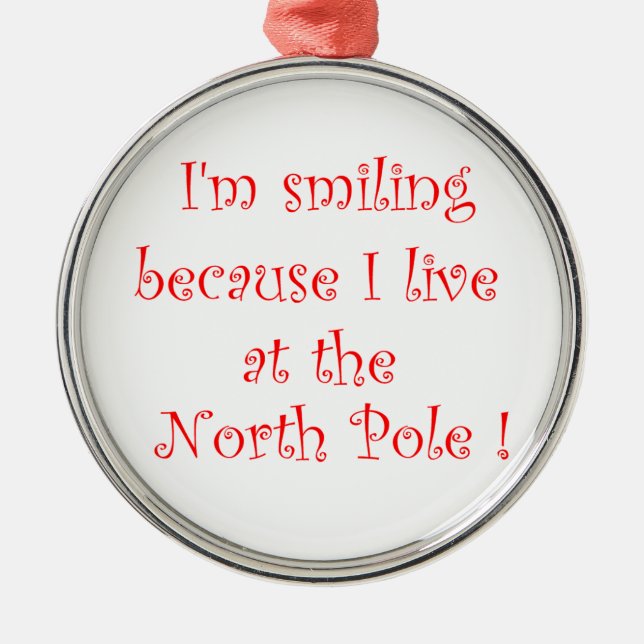 Jag leker för att jag gillar prydnadsföremål. julgransprydnad metall (Framsidan)