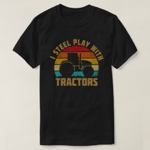 Jag leker fortfarande med Tractor Lilla Farmer Gif T Shirt