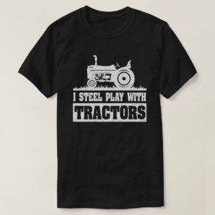 Jag leker fortfarande med Tractor Lilla Farmer Gif T Shirt