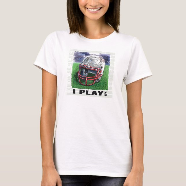 Jag leker! HjälmT-tröja T-shirt (Framsida)
