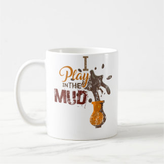 Jag Leker I Lera - Keramik Roligt Present Kaffemugg