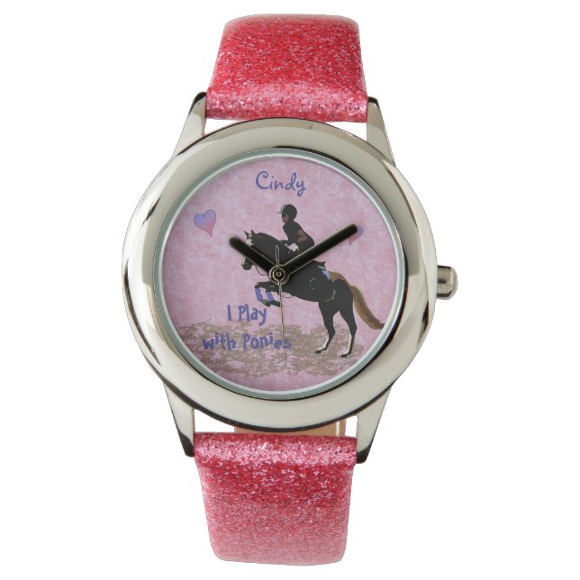 Jag leker med ponnyer armbandsur (Framsida)