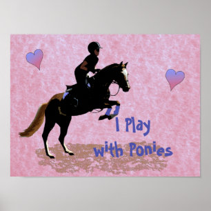 Jag leker med ponnyer poster