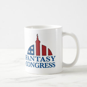 Jag leker muggen för Politikfantasikongressen Kaffemugg
