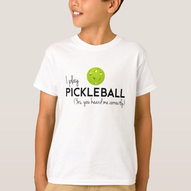 Jag leker Pickleball T Shirt (Framsida)