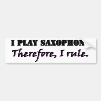 Jag leker saxofonen… bildekal