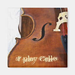 Jag leker violoncellen magnet