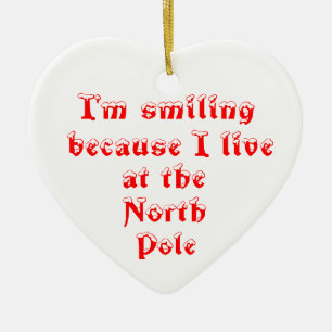 Jag ler för att jag är ornament. julgransprydnad keramik