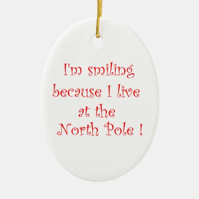 Jag ler för att Oval Ornament (Framsidan)