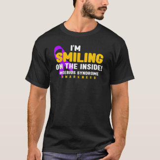 Jag ler på insidan av Moebius Syndrome Awarene T Shirt