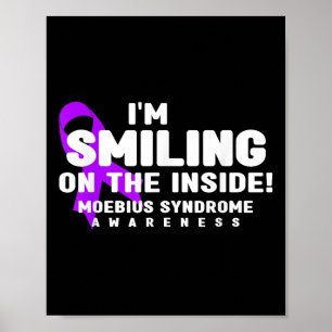 Jag ler på insidan av Moebius Syndrome Awarenes Poster