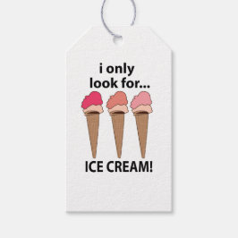 Jag letar bara efter iskräm presentetikett