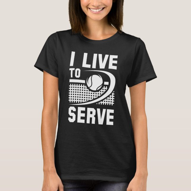 Jag lever för att tjäna t shirt (Framsida)