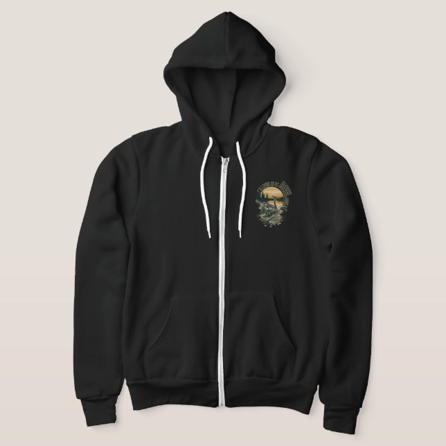 Jag lever i min | Rolig fiskargåva | Utomhus  T Shirt (Laydown)