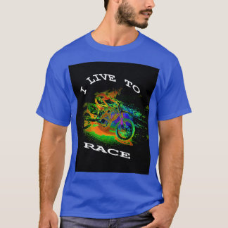 JAG LEVER I TÄVLING MOtocross Racer T Shirt