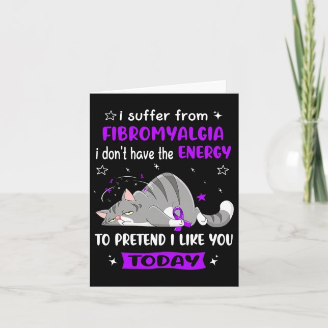 Jag lider av fibromyalgi kort (Framsida)