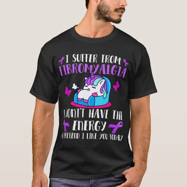 Jag lider av fibromyalgi - maj Bära Fibromyalgi T Shirt (Framsida)