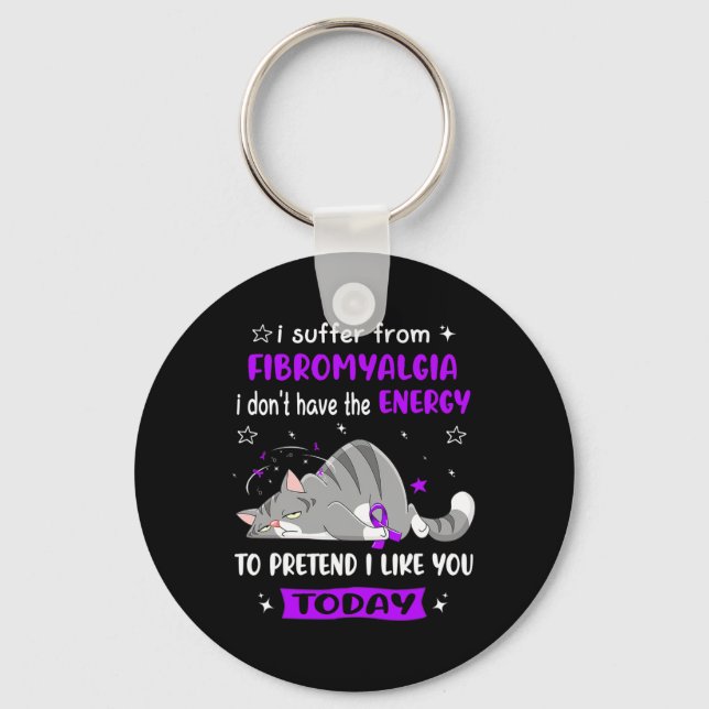 Jag lider av fibromyalgi nyckelring (Framsida)