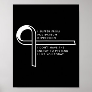 Jag lider av posttraumatisk Stressat sjukdom Poster