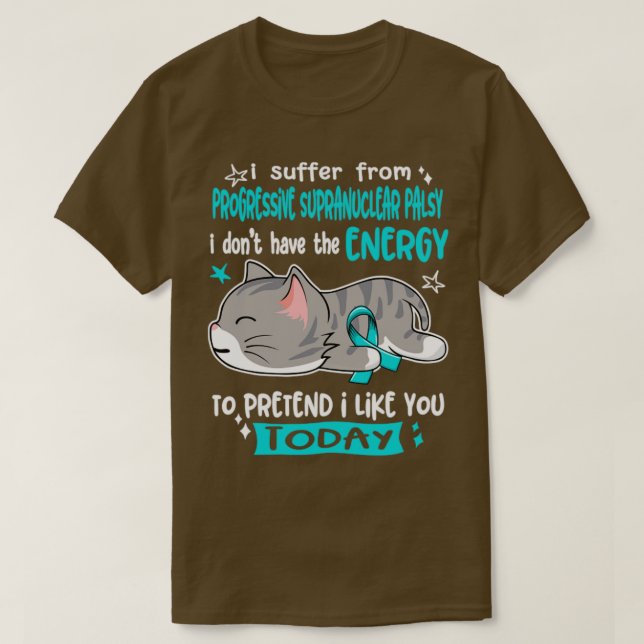 Jag lider av progressiv supranukleär partys jag gö t shirt (Design framsida)