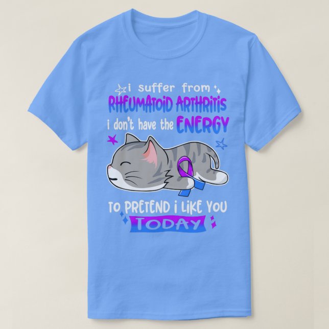 Jag lider av reumatoid artrit. t shirt (Design framsida)