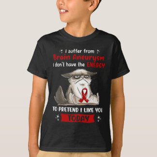 Jag lider av Roligt för medvetandegörande av hjärn T Shirt