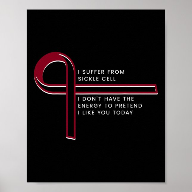 Jag lider av sicklecellen poster (Framsidan)