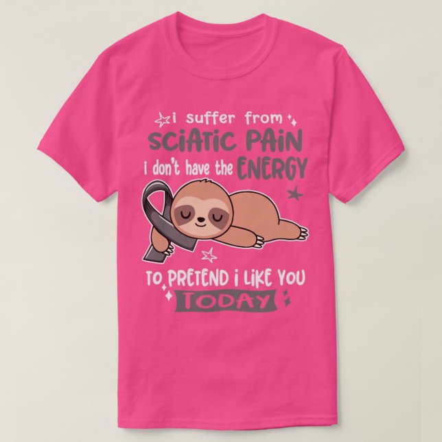 Jag lider av vetenskaplig smärta jag inte har ener t shirt (Design framsida)