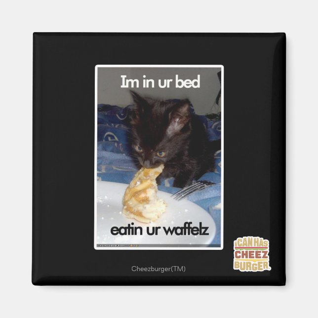 Jag ligger i sängen magnet (Framsidan)