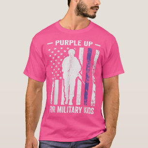 Jag Lilor upp för militärbarnsoldat i stark månad T Shirt
