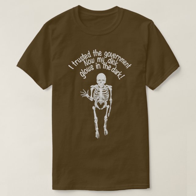 Jag litade på regeringen nu lyser min snickeri i d t shirt (Design framsida)