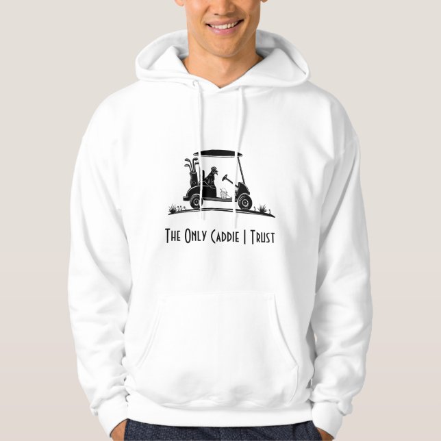 Jag litar bara på gyllene restauranger i konst hoodie (Framsida)