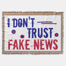 Jag litar inte på Fake News! filt