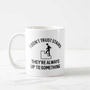 Jag litar inte på Trappor Kaffemugg