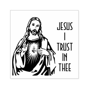 Jag litar på den katolska vänligheten Jesus Stämpel