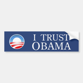 Jag litar på den Obama bildekalet Bildekal