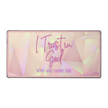 Jag litar på Guds Rosa Sparkly Background